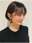 韓国風シースルーショートヘアー