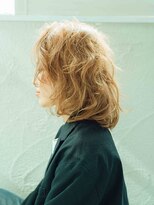 カラーサロンビスカリア 相模原エリア 淵野辺駅店(Color salon Biscaria)&nbsp;ハイトーンワンレンミディボブ