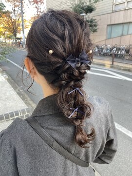 デコヘアー キートス(DECO HAIR kiitos) 編みおろしヘア