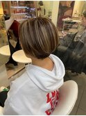 ショートボブ[錦糸町/錦糸町駅/錦糸町北口/ハイライト/カラー]