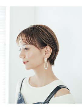 ダブル(W) コンパクトにまとまるスゥイングショート ショコラベージュ