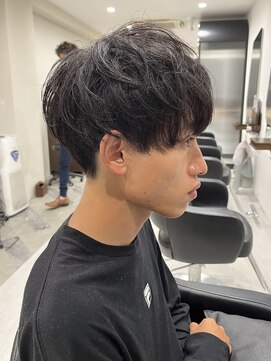 ルルディ バイ アフロディーテ銀座(luludi by APHRODITE) サーフカール/ブルーブラック/フェザーパーマ/銀座