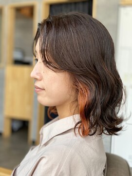 ソイクフ 四条大宮店(SOY-KUFU) 大人可愛い◎似合わせカットイメチェンレッドブラウンロブ