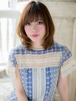 エン(eN.) 斜めバングデザインカラーハイライト20代30代a流山おおたかの森