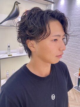 ステア ケース(stair case) メンズパーマ 刈り上げ 襟足あり