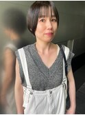 【恒吉佐央理】伸ばしかけも◎タイトにまとまるマッシュショート