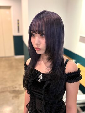 ヘアーブレイス(hair brace) ラベンダー×エンドカラー