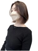 前髪　こなれミディ　イメチェン　ウェーブパーマ　韓国マッシュ
