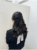 ハーフアップ