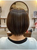大人丸みショートボブ