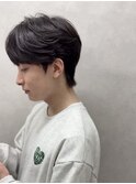 Nissyヘア／フェザーパーマ毛流れパーマ韓国ニュアンスマッシュ