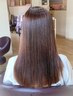 《10％OFF》プレミアムスパ艶 縮毛矯正 + ヘアカラー（Spカット・ブロー込）