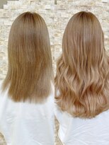 アンククロス 表参道(ANKH CROSS)&nbsp;シールエクステ/ミルクティーベージュ【ビフォーアフター】