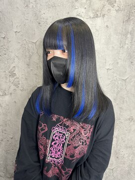 ルーツアイリー 心斎橋(ROOTS IRIE) 10代20代30代大人可愛いシールエクステブルーハイライト透明感