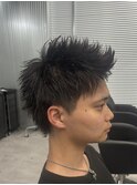 スパイキーショート/短髪/刈り上げ/ツーブロック/就活ヘア/学生