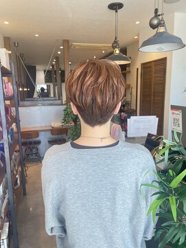 シモン(SIMON) オレンジベージュハイライト/半田/知多/半田美容室/知多美容室