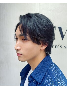 ガイ ラタン ウエスト(GUY lattan west) MEN’S HAIR/フェザーパーマ/刈り上げセンターパート/松戸駅