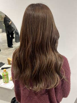 ラミエバイメルト 下北沢(lamie by melt) ブリーチなしダブルカラーマロンブラウン透明感下北沢20代30代