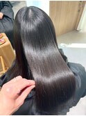 髪質改善縮毛矯正ハイライトダブルカラーショートカット30代40代