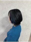 ブルーイヤリングカラー