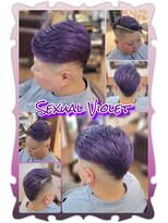 ヘアーファクトリー☆マハロ(Hair Factory☆MAHARO)&nbsp;セクシーバイオレット☆ハンサムショート震災刈り