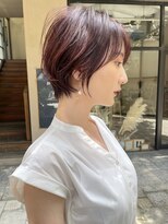 ビュートヨナカ(VIEW TOYONAKA)&nbsp;40代50代/小顔カット/丸み・くびれショート/暖色カラー/豊中