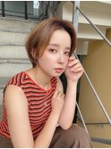 ショート×白髪ぼかし×ナチュラルショート×３０代４０代５０代