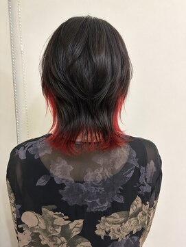 ペスカケイクリエイティブ(PESCA K-CREATIVE) ブラック×レッド インナーレイヤーウルフ