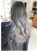 アアッシュグレージュグラデーションカラーデザイン