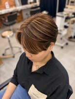 フィゼル 梅田茶屋町(fizelle)&nbsp;ハイライト映える大人のハンサムショート