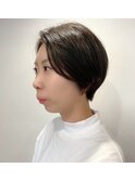 アッシュブラウンの透明感をプラス☆ハンサムショート