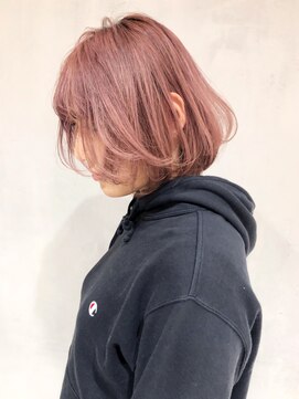 アルバム 新宿(ALBUM SHINJUKU) ベイビーピンク_ココアブラウンフリンジウェーブ_ba280923