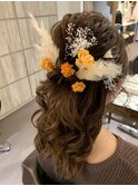 ふんわりハーフアップ