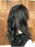 透け感暗髪