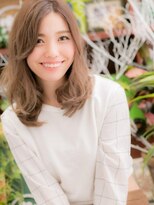 カバーヘア ブリス 戸田公園西口店(COVER HAIR bliss)&nbsp;モテ髪ヌーディベージュ小顔エギョモリh戸田公園20代30代40代