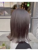 外ハネ韓国ミディアムアースカラーベージュイルミナ大和八木