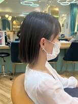 ロンドプランタン 恵比寿(Lond Printemps)&nbsp;大人かわいい切りっぱなしぱつっとボブ