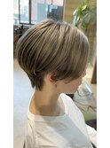 ダメージレスwカラー+ハンサムショート