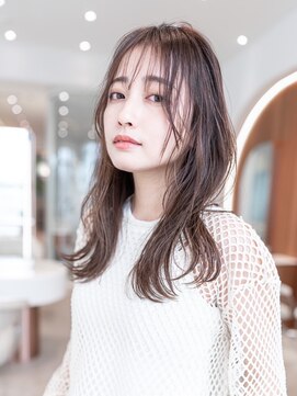 ハバナ 渋谷(HAVANA) 20代30代大人可愛いグレージュカラー斜めバングショートボブ