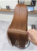 オレンジカラー×髪質改善メテオカラー