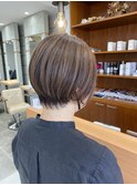 ショートボブ/前下がりボブ/簡単スタイリング/夏目寧々