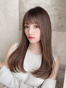 プアメリア 名古屋(Puamelia) 艶髪！ダブルカラー×グレーベージュ☆レイヤーロング[名古屋]