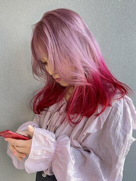 リンダ(Linda) ホワイトピンク×レッド