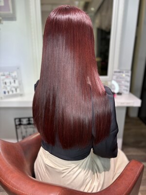 ［髪質改善］【酸熱融合カラー+PLTトリートメント＋カット￥26400】新メニュー☆透明感溢れる美髪へ！