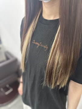 プルエクステのお店ネクスト(NEXT) #プルエクステ #インナーカラーエクステ #ハイトーン