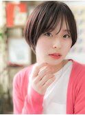 ★美髪艶カラー丸みショートマッシュルームヘア20代30代40代★10