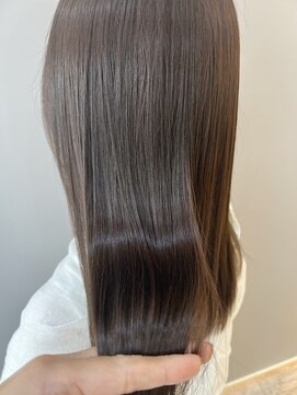 アンジェリーク(ANGELIQUE) 縮毛矯正&暗めグレージュカラー