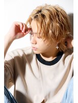 ユーフォリア 渋谷グランデ(Euphoria SHIBUYA GRANDE)&nbsp;ブロンドカラー　メンズミディアムヘア