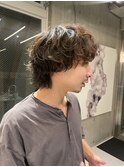 【お客様スタイル】マッシュウルフパーマ