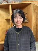 ミニボブ × ざっくりウェーブ